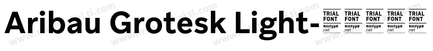 Aribau Grotesk Light字体转换